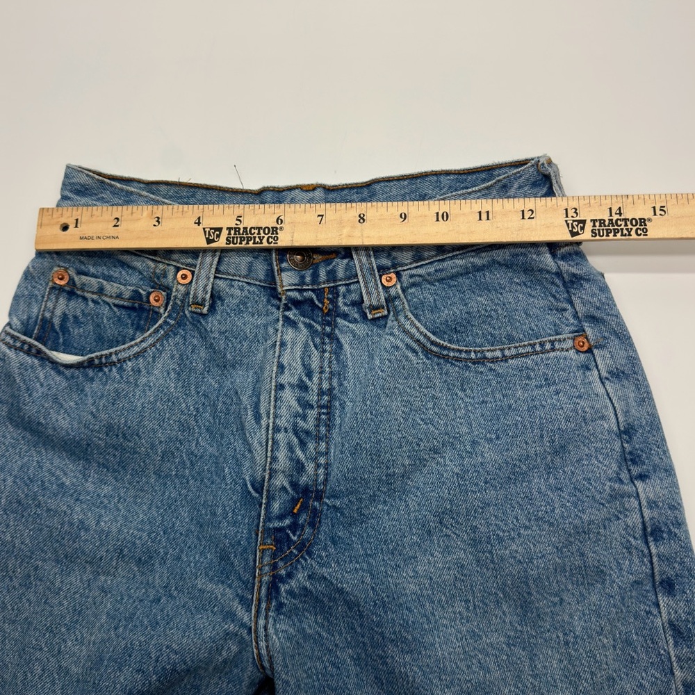 Vintage Levi' Strauss 881 Fit‎ Tab Blue Jeans 1992 orange tab women’s size 12 - Picture 5 of 14